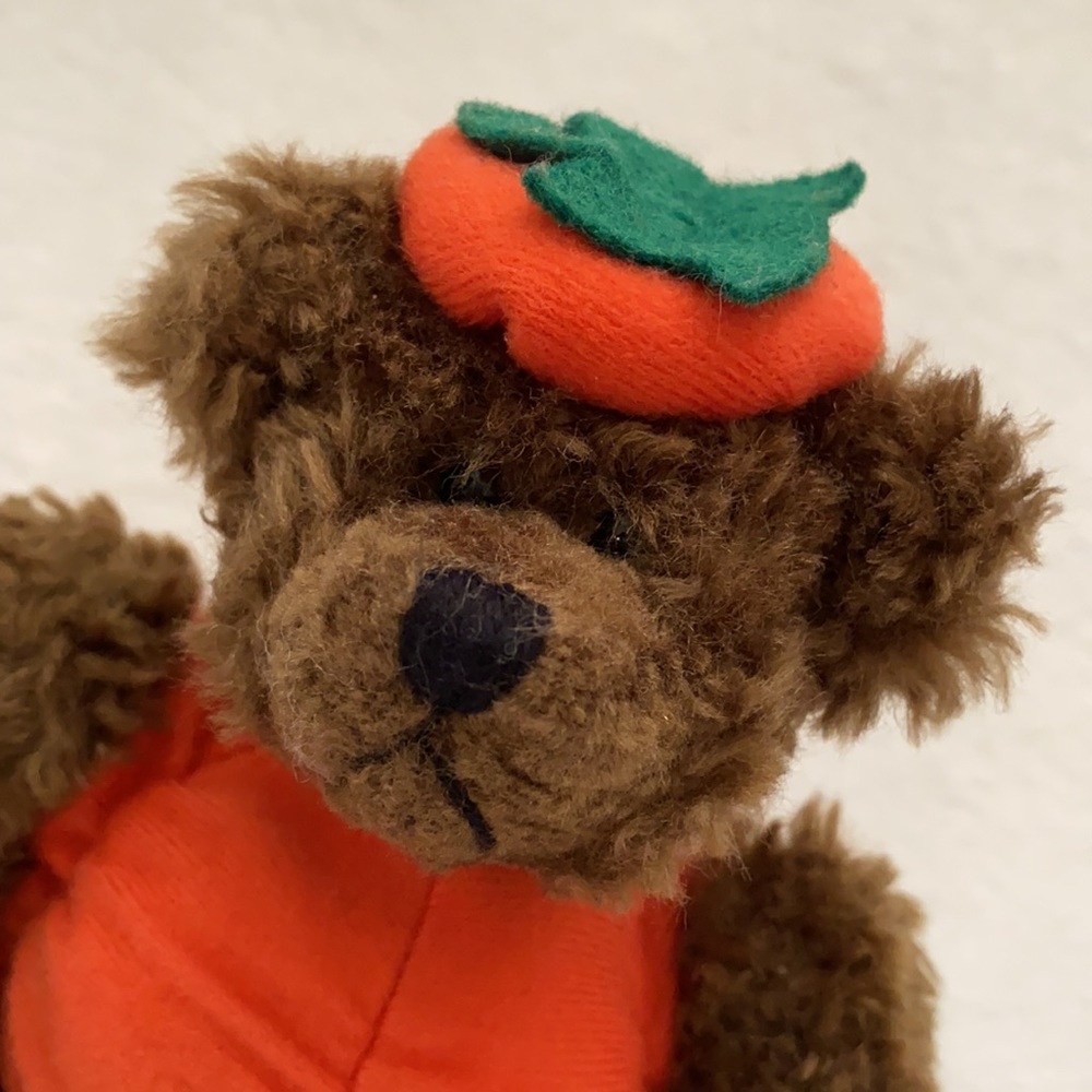 {VTG} Ty | 1993 Peter “Trick or Treat!” Pumpkin Halloween Fall Stuffed Bear - Picture 2 of 16